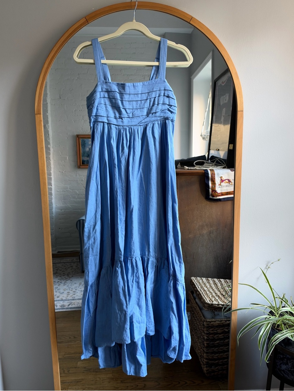 Abercrombie & Fitch Blue Womens Maxi Sundress with Adjustable Straps